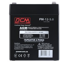Батарея до ДБЖ Powercom PM-12-5.0, 12V 5Ah (PM-12-5.0)