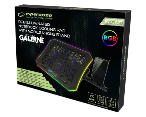 Підставка до ноутбука Esperanza EGC109 with RGB Galerne + mobile stand (EGC109)