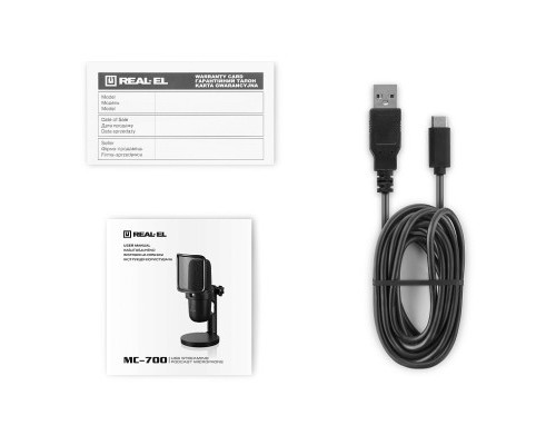 Мікрофон REAL-EL MC-700 Black