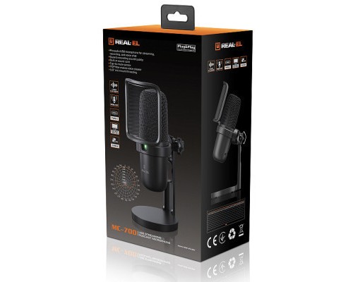 Мікрофон REAL-EL MC-700 Black