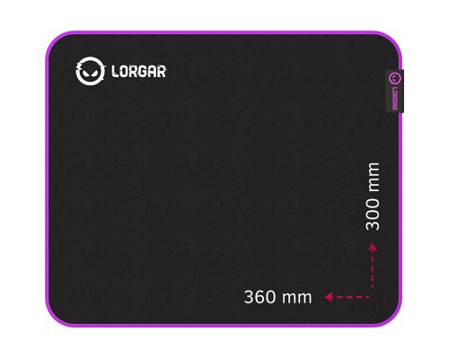 Килимок для мишки Lorgar Main 313 Black/Purple (LRG-GMP313)