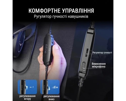 Навушники Fifine H3 RGB Black (H3)