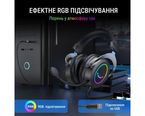 Навушники Fifine H3 RGB Black (H3)