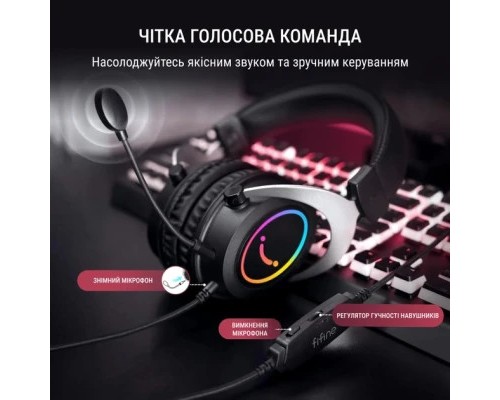 Навушники Fifine H3 RGB Black (H3)