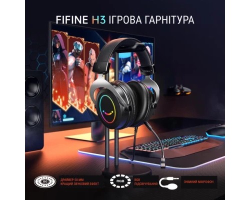 Навушники Fifine H3 RGB Black (H3)