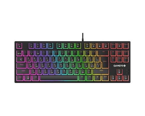 Клавіатура GamePro MK80R Red Switch RGB USB Black (MK80R)