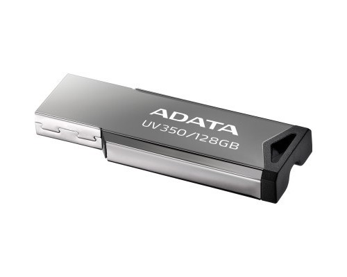 USB флеш накопичувач ADATA 128GB UV350 Metallic USB 3.1 (AUV350-128G-RBK)