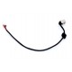 Роз'єм живлення ноутбука з кабелем для Lenovo PJ390 (5.5mm x 2.5mm), 4-pin, 25 см Универсальный (A49037)