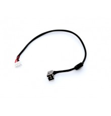 Роз'єм живлення ноутбука з кабелем для Lenovo PJ390 (5.5mm x 2.5mm), 4-pin, 25 см Универсальный (A49037)