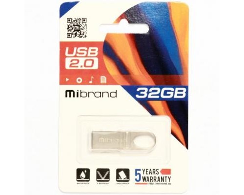 USB флеш накопичувач Mibrand 32GB Irbis Silver USB 2.0 (MI2.0/IR32U3S)