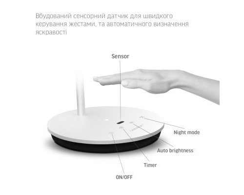 Настільна лампа Videx LED 20W 4100K 220V White (VL-TF15W / 26905)