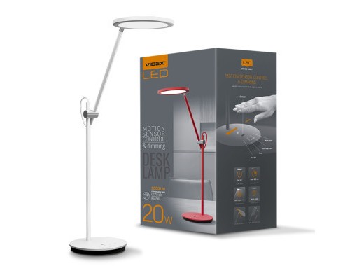 Настільна лампа Videx LED 20W 4100K 220V White (VL-TF15W / 26905)
