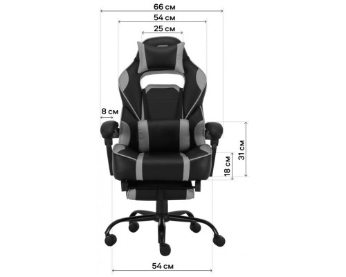 Крісло ігрове GT Racer X-2748 Black (X-2748 Fabric Black Suede)