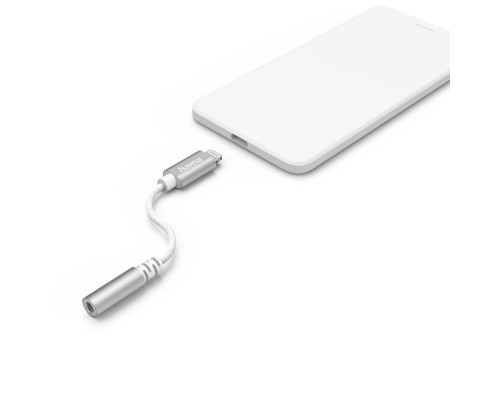Перехідник Lightning to Jack 3,5 White Hama (00201523)