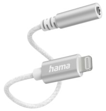 Перехідник Lightning to Jack 3,5 White Hama (00201523)