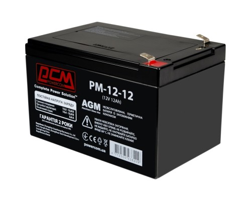 Батарея до ДБЖ Powercom 12В 12Ah (PM-12-12)