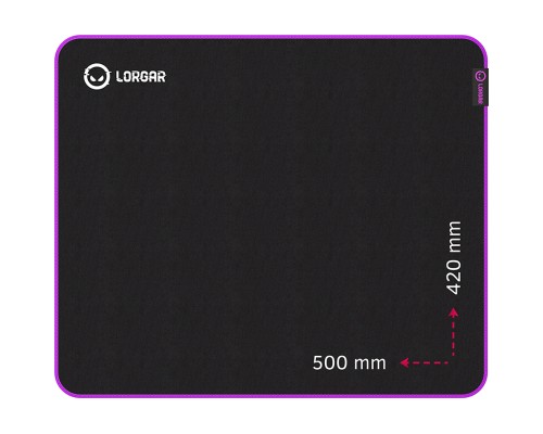 Килимок для мишки Lorgar Main 315 Black/Purple (LRG-GMP315)