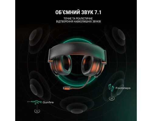 Навушники Fifine H6 RGB 7.1 Black (H6)