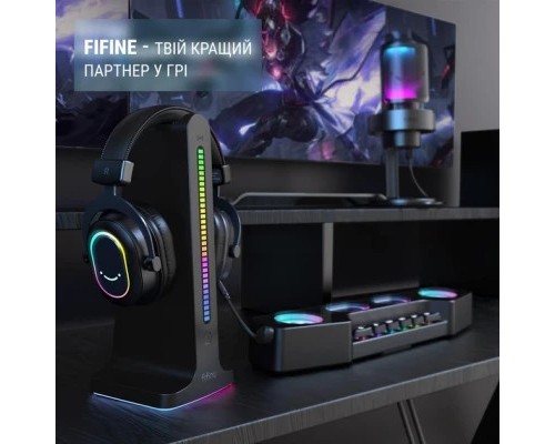Навушники Fifine H6 RGB 7.1 Black (H6)