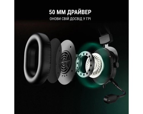 Навушники Fifine H6 RGB 7.1 Black (H6)