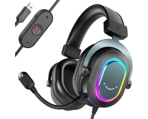 Навушники Fifine H6 RGB 7.1 Black (H6)