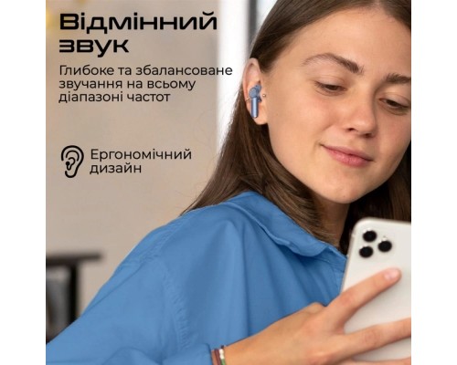Навушники Promate ProPods Blue (propods.blue)