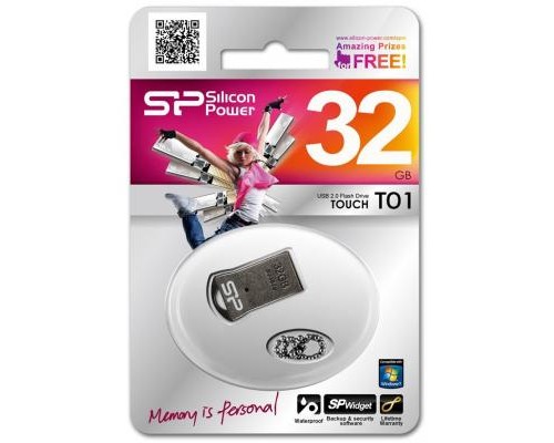 USB флеш накопичувач Silicon Power 32GB Touch T01 USB 2.0 (SP032GBUF2T01V1K)