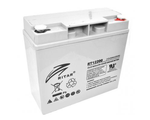 Батарея до ДБЖ Ritar AGM RT12200, 12V-20Ah (RT12200)