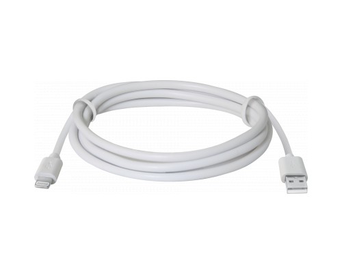 Дата кабель USB 2.0 AM to Lightning 1.0m ACH01-03BH white Defender (87479)