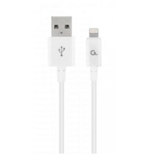 Дата кабель USB 2.0 AM to Lightning 2.0m Cablexpert (CC-USB2P-AMLM-2M-W)