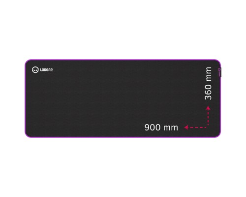 Килимок для мишки Lorgar Main 319 Black/Purple (LRG-GMP319)