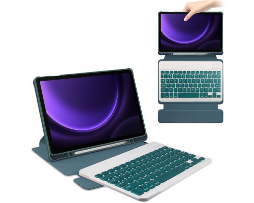 Чохол до планшета BeCover Keyboard 360° Rotatable Samsung Tab S9 (SM-X710/SM-X716)/S9 FE (SM-X510/SM-X516B) 11.0