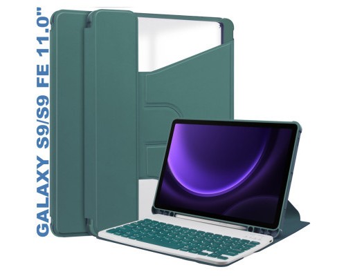 Чохол до планшета BeCover Keyboard 360° Rotatable Samsung Tab S9 (SM-X710/SM-X716)/S9 FE (SM-X510/SM-X516B) 11.0