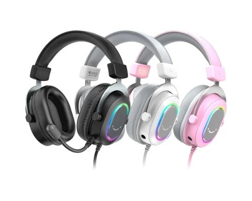 Навушники Fifine H6 RGB 7.1 Pink (H6P)
