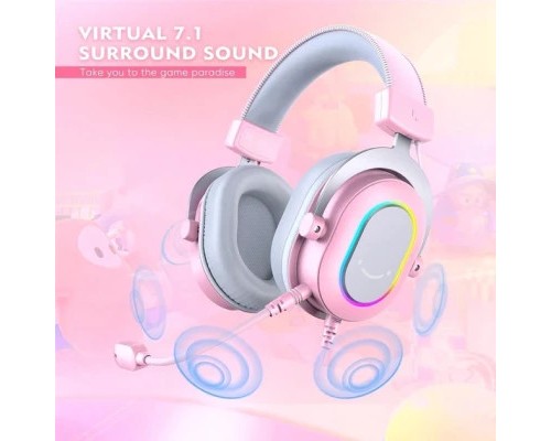 Навушники Fifine H6 RGB 7.1 Pink (H6P)