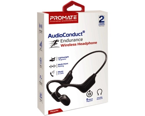 Навушники Promate Ripple Black (ripple.black)