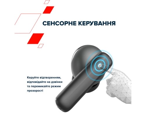 Навушники Canyon TWS-10 OnGo ANC ENC Graphite (CNS-TWS10B)