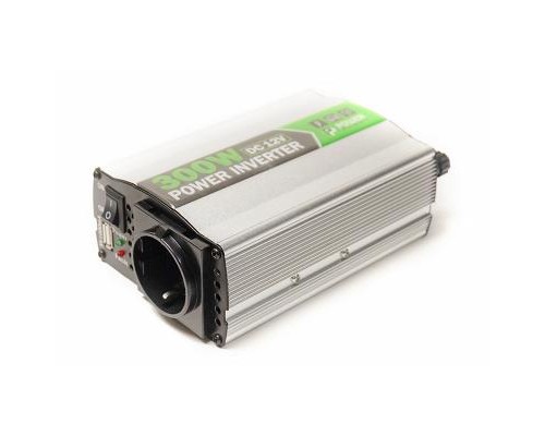 Автомобільний інвертор 12V/220V 300W, USB 5V 1A, HYM300-122 PowerPlant (KD00MS0001)