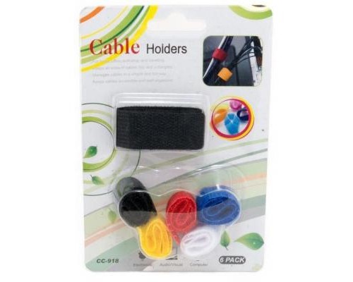 Тримач для кабелю Extradigital Cable Holders CC-918 (Color Set) * 6 (KBC1728)