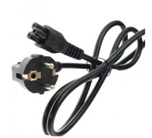 Кабель блоку живлення Универсальный 3-контактний (міккімаус),гніздовий роз`єм С5,чорний (A40199)