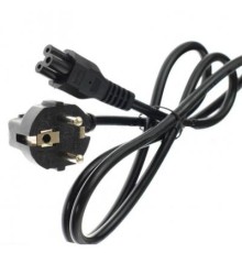 Кабель блоку живлення Универсальный 3-контактний (міккімаус),гніздовий роз`єм С5,чорний (A40199)