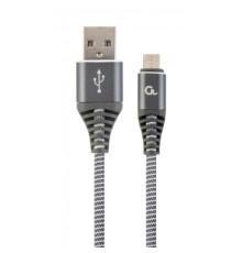 Дата кабель USB 2.0 Micro 5P to AM Cablexpert (CC-USB2B-AMmBM-2M-WB2)