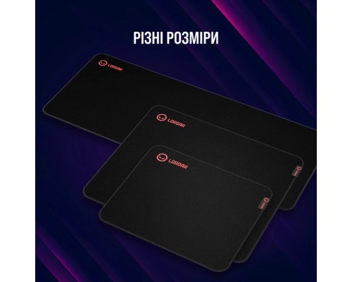 Килимок для мишки Lorgar Main 323 Black/Red (LRG-GMP323)
