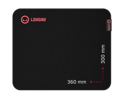 Килимок для мишки Lorgar Main 323 Black/Red (LRG-GMP323)