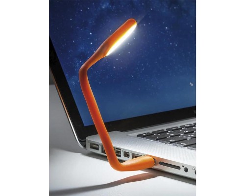 Лампа USB Optima LED, гнучка, помаранчевий (UL-001-OR)