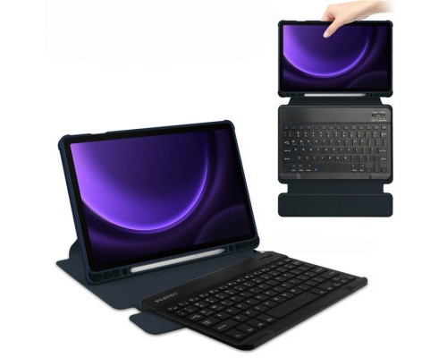 Чохол до планшета BeCover Keyboard 360° Rotatable Samsung Tab S9 (SM-X710/SM-X716)/S9 FE (SM-X510/SM-X516B) 11.0