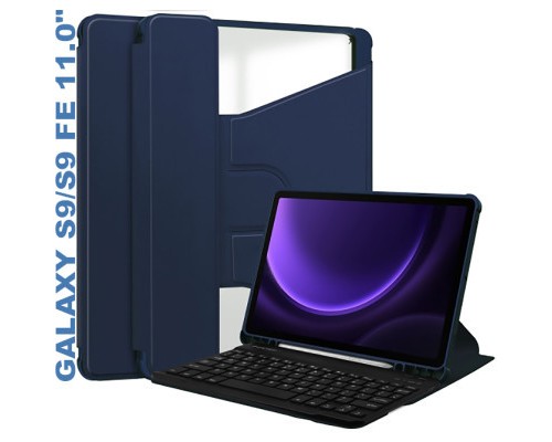 Чохол до планшета BeCover Keyboard 360° Rotatable Samsung Tab S9 (SM-X710/SM-X716)/S9 FE (SM-X510/SM-X516B) 11.0
