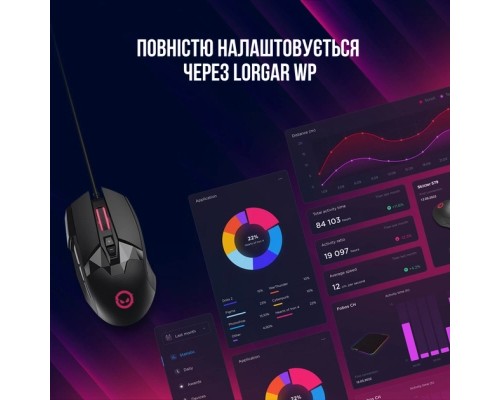 Мишка Lorgar Stricter 579 RGB USB Black (LRG-GMS579)