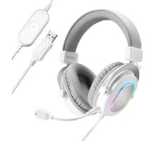 Навушники Fifine H6 RGB 7.1 White (H6W)