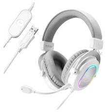 Навушники Fifine H6 RGB 7.1 White (H6W)